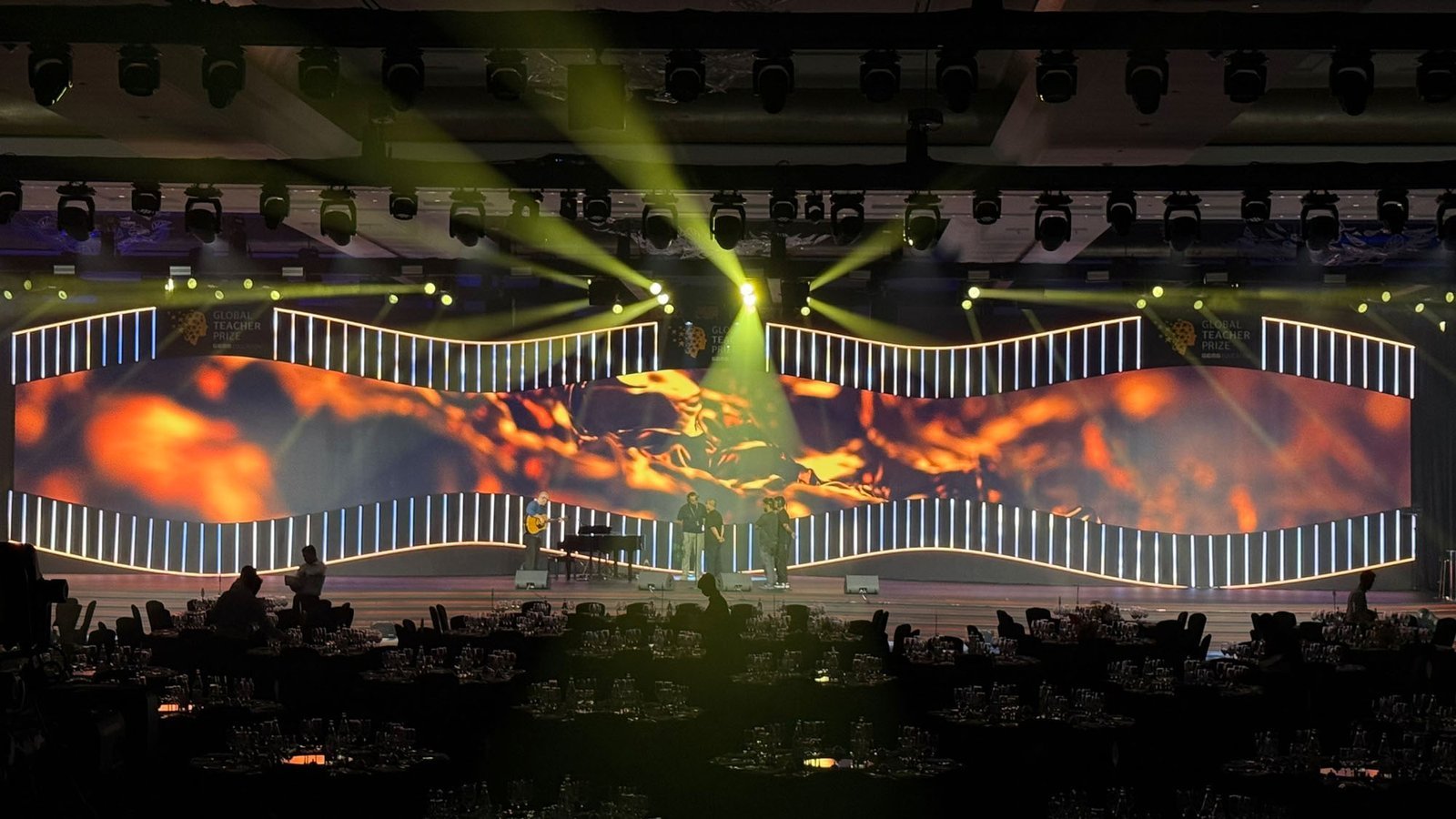 Global Teacher Prize awards production environment in Dubai